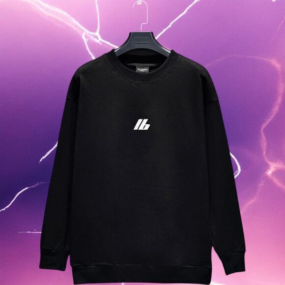 Balenciaga Men's Black Sweatshirt